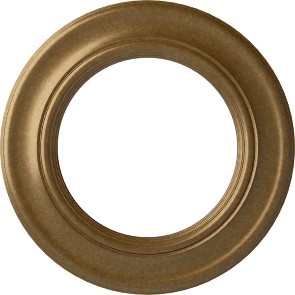 Ekena Millwork Holmdel Ceiling Medallion (Fits Canopies up to 12 7/8"), 20 7/8"OD x 12 7/8"ID x 1"P, Pale Gold CM20HOPAS - main